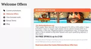 LeoVegas Casino Welcome Bonus