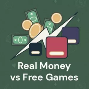 Real Money vs Free Casino Games
