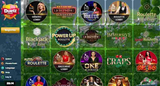 Duelz Casino Live Dealer Games