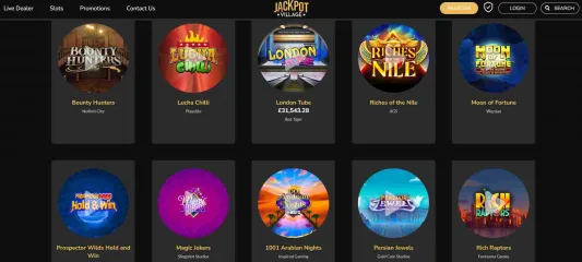 Jackpot Village Casino Slot Games