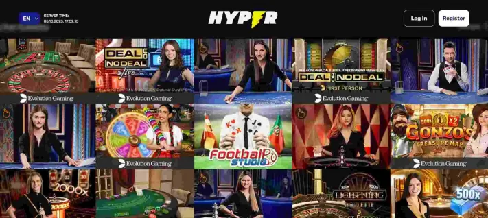 Hyper Casino Live Casino Games
